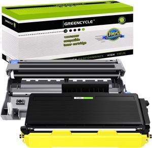 GREENCYCLE TN580 TN-580 Toner Cartridge + DR520 DR-520 Drum Unit Combo Set Compatible for Brother HL-5370DW HL-5250DN HL-5340D MFC-8480DN MFC-8890DW MFC-8860DN DCP-8060 Printer (1 Toner, 1 Drum)