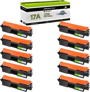 GREENCYCLE 10PK Compatible Laser Black Toner Cartridge Replacement for HP 17A CF217A use in Laserjet Pro MFP M130a M130fn M130fw M130nw Pro M102a M102w Printer