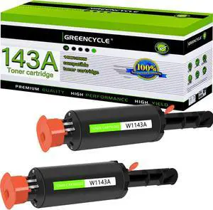 greencycle W1143A Compatible Toner Cartridge Replacement for HP 143A Black Toner Reload Kit Use for Laser Neverstop 1001nw Printer MFP 1202w1202nw 1201n  ink cartridge (2Pack)