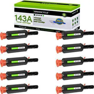 greencycle W1143A Compatible Toner Cartridge Replacement for HP 143A Black Toner Reload Kit Use for Laser Neverstop 1001nw Printer MFP 1202w1202nw 1201n  ink cartridge (10Pack)