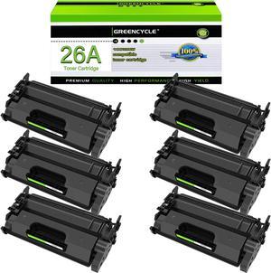 GREENCYCLE Compatible Toner Cartridge Replacement for HP 26A CF226A work with Laser Jet Pro MFP M402n M402d M402dw MFP M426fdw MFP M426fdn Printer (Black, 6-Pack)