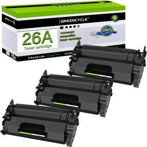 GREENCYCLE Compatible Toner Cartridge Replacement for HP 26A CF226A work with Laser Jet Pro MFP M402n M402d M402dw MFP M426fdw MFP M426fdn Printer (Black, 3-Pack)
