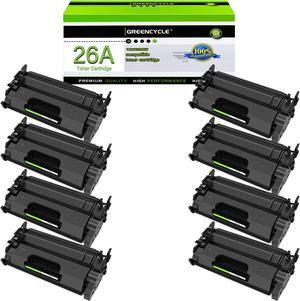 GREENCYCLE Compatible Toner Cartridge Replacement for HP 26A CF226A work with Laser Jet Pro MFP M402n M402d M402dw MFP M426fdw MFP M426fdn Printer (Black, 8-Pack)