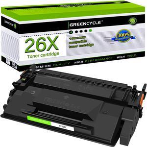 GREENCYCLE High-yield Compatible Toner Cartridge Replacement for HP 26X CF226X 26A CF226A work with Laser Jet Pro MFP M402n M402d M402dw MFP M426fdw MFP M426fdn Printer (Black, 1-Pack)