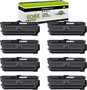 greencycle 8 Pack Toner Cartridge Compatible for HP 508X CF360X Black Toner Work with M577c M577z M577f M552dn M553dn M553n Printer