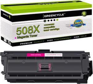 greencycle 1 Pack Toner Cartridge Compatible for HP 508X CF363X Magenta Toner Works on M577c M577z M577f M552dn M553dn M553n Printer