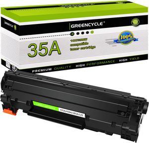 GREENCYCLE 1 Pack Compatible Toner Cartridge Replacement for HP 35A CB435A Black Toner Works on Laser Jet P1005 P1006 P1007 P1002 P1004 P1008 P1009 Printer