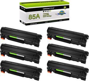 GREENCYCLE 6 Pack Compatible Toner Cartridge Replacement for HP 85A CE285A Black Toner Works on LaserJet P1102W P1109W M1212NF MFP M1217NFW Printer