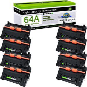 greencycle CC364A Toner Cartridge Replacement Compatible for HP 64A Black Toner Cartridge Laserjet P4014 P4014dn P4014n P4015 P4015dn P4015n P4015tn P4015x P4515 P4515n P4515tn (8PCS)