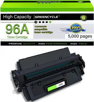 Greencycle C4096A Compatible Toner Cartridge Replacement for HP C4096A 96A Toner Cartridge use for Laser Jet 2100 2100m 2100se 2100tn 2100xi 2200d 2200dn 2200dse Printer(1 Pack,Black)