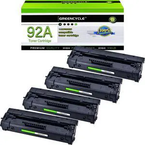 Greencycle C4092A Compatible Toner Cartridge Replacement for HP C4092A 92A Toner Cartridge use for Laser Jet 1100 1100a 1100ase 1100axi 1100se 1100xi 3200 3200m 3200se Printer(4 Pack,Black) Greencycle C4092A Compatible Toner Cartridge Replacement for HP C4092A 92A Toner Cartridge use for Laser Jet 1100 1100a 1100ase 1100axi 1100se 1100xi 3200 3200m 3200se Printer(4 Pack,Black)