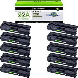 Greencycle C4092A Compatible Toner Cartridge Replacement for HP C4092A 92A Toner Cartridge use for Laser Jet 1100 1100a 1100ase 1100axi 1100se 1100xi 3200 3200m 3200se Printer(10 Pack,Black) Greencycle C4092A Compatible Toner Cartridge Replacement for HP C4092A 92A Toner Cartridge use for Laser Jet 1100 1100a 1100ase 1100axi 1100se 1100xi 3200 3200m 3200se Printer(10 Pack,Black)