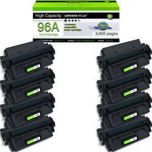 Greencycle C4096A Compatible Toner Cartridge Replacement for HP C4096A 96A Toner Cartridge use for Laser Jet 2100 2100m 2100se 2100tn 2100xi 2200d 2200dn 2200dse Printer(8 Pack,Black) Greencycle C4096A Compatible Toner Cartridge Replacement for HP C4096A 96A Toner Cartridge use for Laser Jet 2100 2100m 2100se 2100tn 2100xi 2200d 2200dn 2200dse Printer(8 Pack,Black)