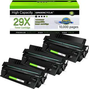 Greencycle C4129X Compatible Toner Cartridge Replacement for HP C4129X 29X Toner Cartridge use for Laser Jet 5000 5000n 5000dn 5000gn 5100 5100tn 5100dtn Printer(3 Pack,Black) Greencycle C4129X Compatible Toner Cartridge Replacement for HP C4129X 29X Toner Cartridge use for Laser Jet 5000 5000n 5000dn 5000gn 5100 5100tn 5100dtn Printer(3 Pack,Black)