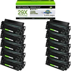 Greencycle C4129X Compatible Toner Cartridge Replacement for HP C4129X 29X Toner Cartridge use for Laser Jet 5000 5000n 5000dn 5000gn 5100 5100tn 5100dtn Printer(10 Pack,Black)