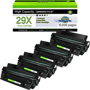 Greencycle C4129X Compatible Toner Cartridge Replacement for HP C4129X 29X Toner Cartridge use for Laser Jet 5000 5000n 5000dn 5000gn 5100 5100tn 5100dtn Printer(4 Pack,Black) Greencycle C4129X Compatible Toner Cartridge Replacement for HP C4129X 29X Toner Cartridge use for Laser Jet 5000 5000n 5000dn 5000gn 5100 5100tn 5100dtn Printer(4 Pack,Black)