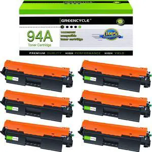 greencycle Compatible 94A Toner Cartridge Replacement for HP 94A CF294A Work with Laser jet Pro MFP M148dw M148fdw M118dw M149fdw, Pro M118 M148 M149 Printer (Black, 6-Pack)