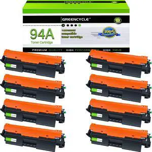 greencycle Compatible 94A Toner Cartridge Replacement for HP 94A CF294A Work with Laser jet Pro MFP M148dw M148fdw M118dw M149fdw, Pro M118 M148 M149 Printer (Black, 8-Pack)