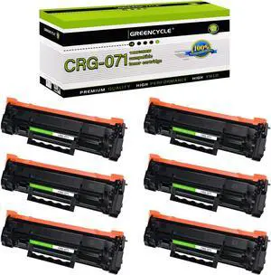greencycle 071 Toner Cartridge Replacement Compatible for 071 CRG071 Black Toner Cartridge ImageClass i-sensys lbp122dw LBP122 LBP120 Mf272dw Mf273dw Mf275dw(6PCS)