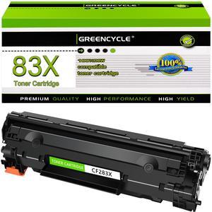 greencycle CF283X Compatible Toner Cartridge Replacement for HP 83X CF283X Black Cartridge Laserjet Pro M201 M201dw M201n MFP M225 M225dn M225dw M225rdn Laser Printers (1Pk)