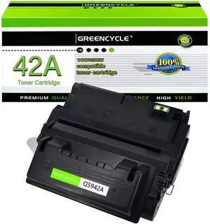 greencycle Q5942A Compatible Toner Cartridge Replacement for HP 42A Q5942A Black Cartridge Laserjet 4200 4240 4250 4250TN 4250N 4250DTN 4300 4350 4345MFP 4350N 4350TN 4350DTN Series Printers (1Pk)