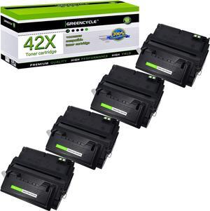 greencycle Q5942X Compatible Toner Cartridge Replacement for HP 42X Q5942X Black Cartridge Laserjet 4250 4250dtn 4250dtnsl 4250n 4250tn 4350 4350dtn 4350dtnsl 4350n 4350tn Printer (4Pk)