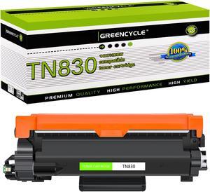 greencycle 1 Pack Compatible Black Toner Cartridge Replacement for Brother TN830 TN830XL use with HL-L2405W HL-L2460DW MFC-L2900DW MFC-L2820DW Laser Printer