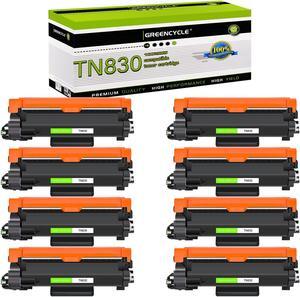 greencycle 8 Pack Compatible Black Toner Cartridge Replacement for Brother TN830 TN830XL use with HL-L2405W HL-L2460DW MFC-L2900DW MFC-L2820DW Laser Printer