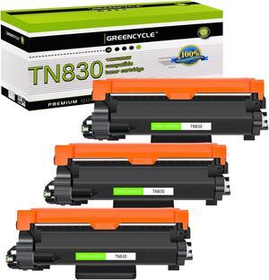 greencycle 3 Pack Compatible Black Toner Cartridge Replacement for Brother TN830 TN830XL use with HL-L2405W HL-L2460DW MFC-L2900DW MFC-L2820DW Laser Printer
