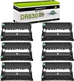greencycle DR830 6 Pack Compatible Drum Unit Replacement for Brother DR-830 use with HL-L2405W HL-L2460DW MFC-L2900DW MFC-L2820DW Laser Printer (Black, High Yield)