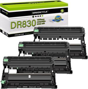 greencycle DR830 3 Pack Compatible Drum Unit Replacement for Brother DR-830 use with HL-L2405W HL-L2460DW MFC-L2900DW MFC-L2820DW Laser Printer (Black, High Yield)