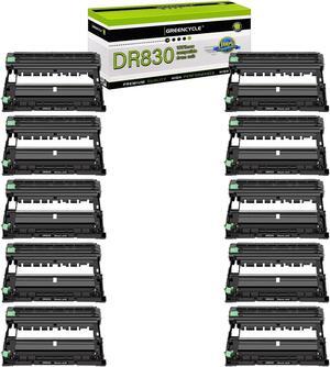 greencycle DR830 10 Pack Compatible Drum Unit Replacement for Brother DR-830 use with HL-L2405W HL-L2460DW MFC-L2900DW MFC-L2820DW Laser Printer (Black, High Yield)