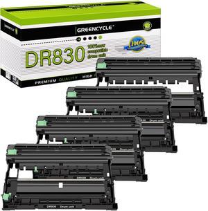 greencycle DR830 4 Pack Compatible Drum Unit Replacement for Brother DR-830 use with HL-L2405W HL-L2460DW MFC-L2900DW MFC-L2820DW Laser Printer (Black, High Yield)