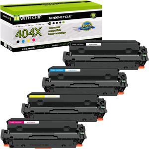 greencycle Compatible Toner Cartridge Replacement for HP 414X W2020X W2021X W2022X W2023X Toner work in LaserJetM577 M552 M553 Printer (1 Black 1 Cyan 1 Yellow 1 Magenta)