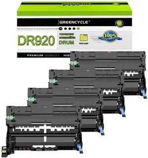 greencycle 4 Pack DR920 Compatible Drum Unit Replacement for DR-920 Drum Compatible with Brother HL-L5210DN HL-L5215DW HL-L6210DW HL-L6210DWT DCP-L5510DN MFC-L5710DN Printer (High Yield,Black)