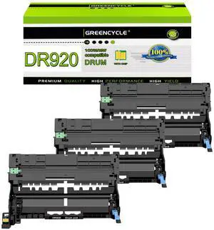 greencycle 3 Pack DR920 Compatible Drum Unit Replacement for DR-920 Drum Compatible with Brother HL-L5210DN HL-L5215DW HL-L6210DW HL-L6210DWT DCP-L5510DN MFC-L5710DN Printer (High Yield,Black)