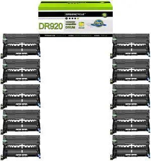 greencycle 10 Pack DR920 Compatible Drum Unit Replacement for DR-920 Drum Compatible with Brother HL-L5210DN HL-L5215DW HL-L6210DW HL-L6210DWT DCP-L5510DN MFC-L5710DN Printer (High Yield,Black) greencycle 10 Pack DR920 Compatible Drum Unit Replacement for DR-920 Drum Compatible with Brother HL-L5210DN HL-L5215DW HL-L6210DW HL-L6210DWT DCP-L5510DN MFC-L5710DN Printer (High Yield,Black)