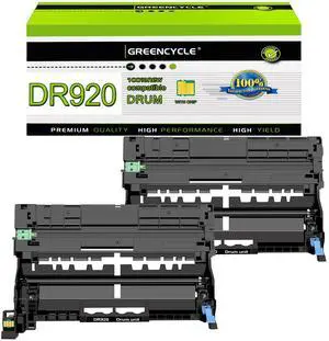 greencycle 2 Pack DR920 Compatible Drum Unit Replacement for DR-920 Drum Compatible with Brother HL-L5210DN HL-L5215DW HL-L6210DW HL-L6210DWT DCP-L5510DN MFC-L5710DN Printer (High Yield,Black)