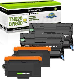 greencycle (2x TN920XL,2x DR920) Compatible Black Toner Cartridge and Drum Unit Replacement for Brother TN920 DR920 use with HL-L5210DW HL-L6210DW MFC-L5710DW DCP-L5510DN Laser Printer