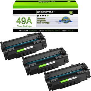 greencycle Q5949A Compatible Toner Cartridge Replacement for HP 49A Q5949A 53A Q7553A Black Cartridge Laserjet 1320 1320n 3390 1160 1320tn 1320nw 3392 P2015 P2015dn P2014 M2727nf MFP Printer (3Pk)