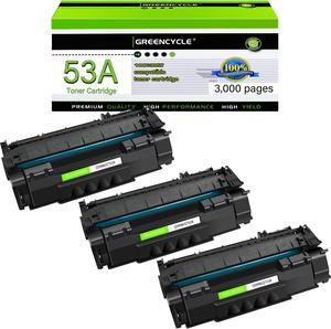 greencycle Q7553A Compatible Toner Cartridge Replacement for HP 53A Q7553A 49A Q5949A Black Cartridge Laserjet 1320 1320n P2015 P2015d P2015n P2010 P2014 M2727nf 3390 3392 Printer (3Pk)