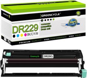 greencycle 1 Pack DR229CL Drum Compatible Drum Unit Replacement for Brother DR229 DR-229 Work with MFC-L3720CDW MFC-L3780CDW HL-L3220CDW HL-L3300CDW HL-L3295CDW Printer (Black,Yellow,Cyan,Magenta)