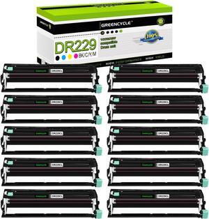 greencycle 10 Pack DR229CL Drum Compatible Drum Unit Replacement for Brother DR229 DR-229 Work with MFC-L3720CDW MFC-L3780CDW HL-L3220CDW HL-L3300CDW HL-L3295CDW Printer (Black,Yellow,Cyan,Magenta)