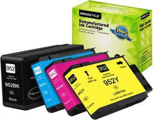 952XL Greencycle 4 Pack Combo Pack Ink Cartridges Replacement for HP 952 XL Compatible with HP OfficeJet Pro 8710 8720 8740 7740 8210 Printer(1 Black 1 Cyan 1 Magenta 1 Yellow) 952XL Greencycle 4 Pack Combo Pack Ink Cartridges Replacement for HP 952 XL Compatible with HP OfficeJet Pro 8710 8720 8740 7740 8210 Printer(1 Black 1 Cyan 1 Magenta 1 Yellow)