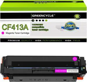 GREENCYCLE 1 Pack 410A CF413A Magenta Toner Cartridge Replacement Compatible for HP 410A CF413A for work with Color Laserjet Pro MFP M477fdn M477fdw M477fnw M452dn M452nw M452dw M377dw Series Printer