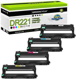 greencycle 4 Pack Compatible Drum Unit Replacement for Brother DR221 DR-221 DR221CL to Use with MFC-9130CW HL-3140CW HL-3170CDW HL-3140CW HL-3180CDW MFC-9330CDW DCP-9015CDW Printer
