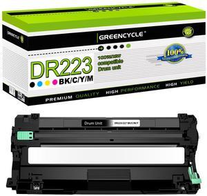 greencycle 1 Pack DR223CL Compatible Drum Unit Replacement for Brother DR-223CL DR223 DR-223 DR227 Drum Work to MFC-L3770CDW L3750CDW HL-L3230CDW L3290CDW Color Printer (Black Cyan Magenta Yellow)