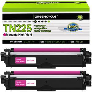 greencycle 2 Pack Compatible Magenta Toner Cartridge Replacement for Brother TN225M TN221 TN225 to Use with MFC-9130CW HL-3170CDW HL-3140CW HL-3180CDW MFC-9330CDW Printer high Yield