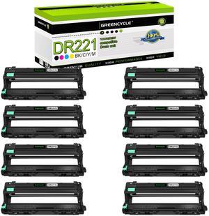 greencycle 8 Pack Compatible Drum Unit Replacement for Brother DR221 DR-221 DR221CL to Use with MFC-9130CW HL-3140CW HL-3170CDW HL-3140CW HL-3180CDW MFC-9330CDW DCP-9015CDW Printer