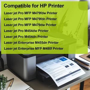 greencycle 2 Pack Black Toner Cartridge Compatible for HP 414X 414A W2020X W2020A Black Toner Works on Enterprise M455dn MFP M480f Pro M454 Series and MFP M479 Series Printers